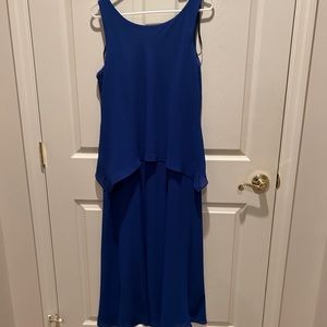 Two piece blue long dress